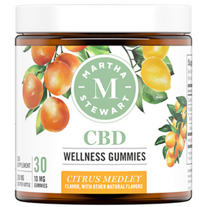 Martha Stewart CBD Wellness Citrus Medley Gummies (300 mg per 30-gummy bottle)